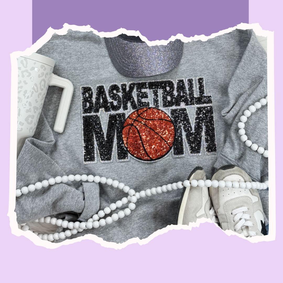 Sequin Basketball Mom Top