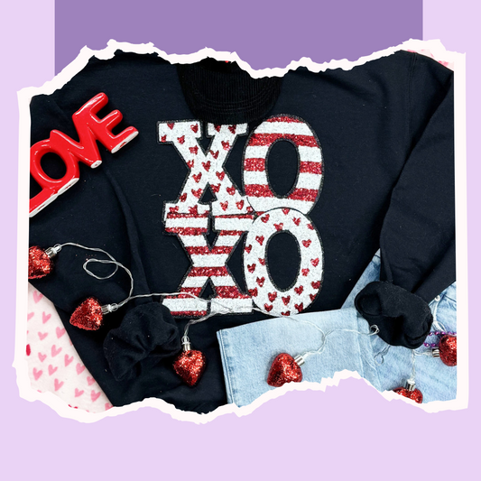 Sequin XOXO Sweatshirt