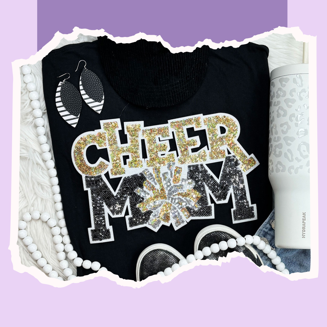 Sequin Cheer Mom Top